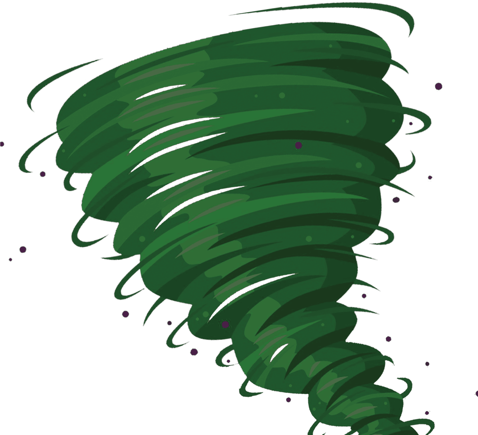 Cartoon Tornado Illustration PNG