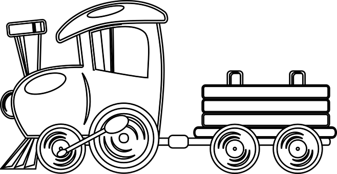 Cartoon Train Vector Illustration PNG