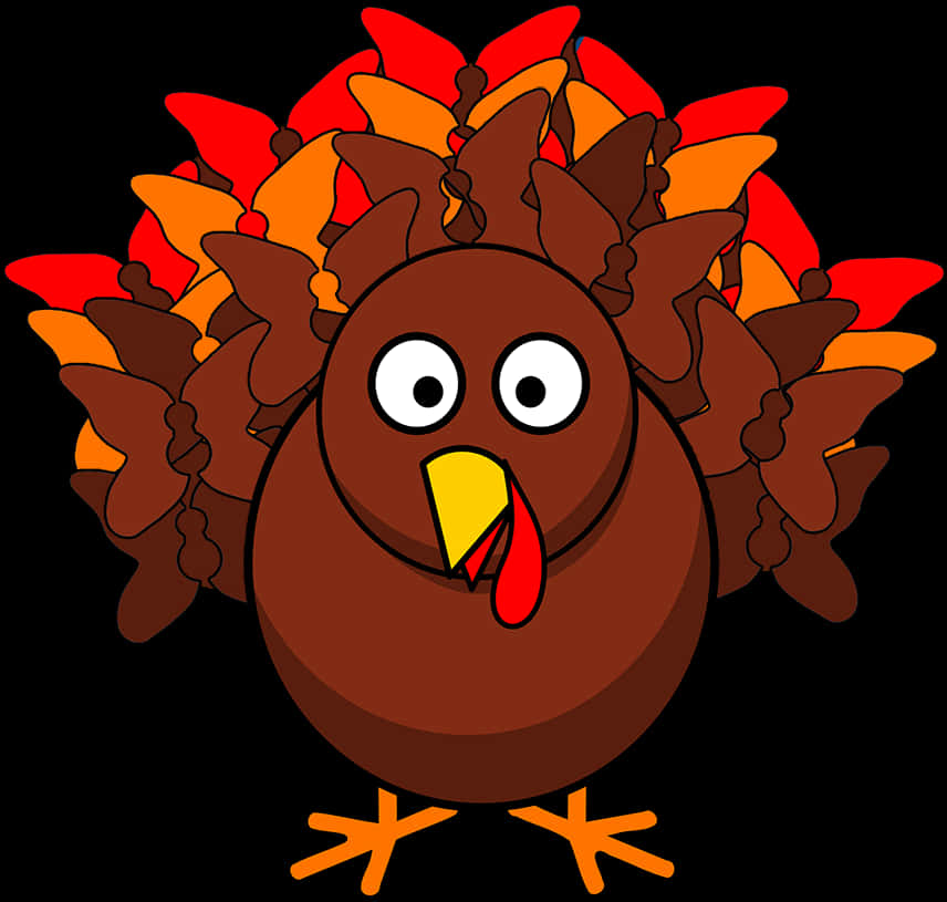 Cartoon Turkey Illustration PNG