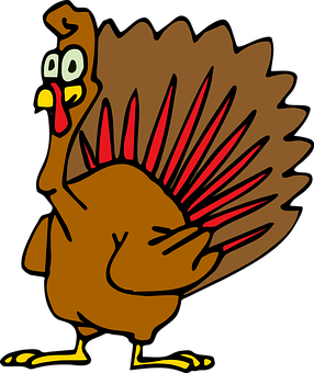 Cartoon Turkey Illustration PNG