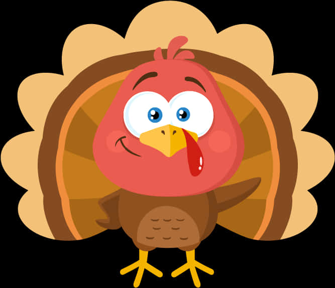 Cartoon Turkey Illustration PNG