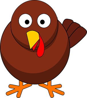 Cartoon Turkey Illustration PNG