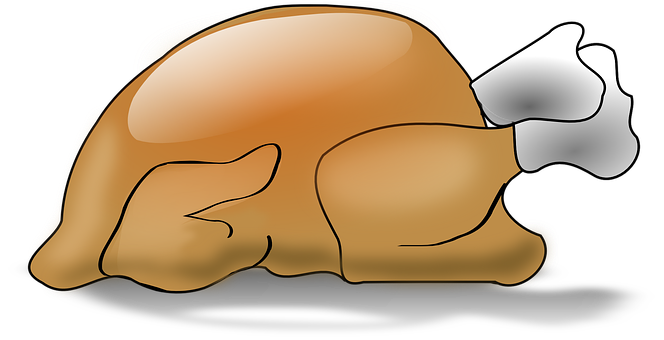 Download Cartoon Turkey Leg Illustration | Wallpapers.com