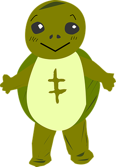 Cartoon Turtle Character PNG