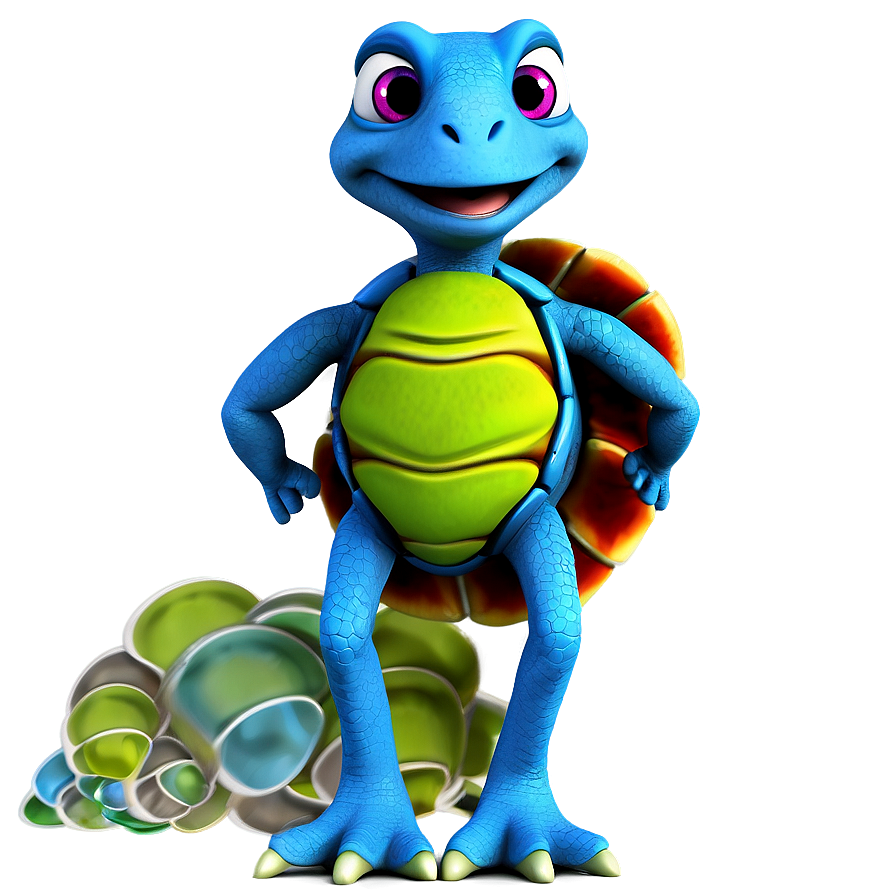 Cartoon Turtle Character Png Vlm PNG