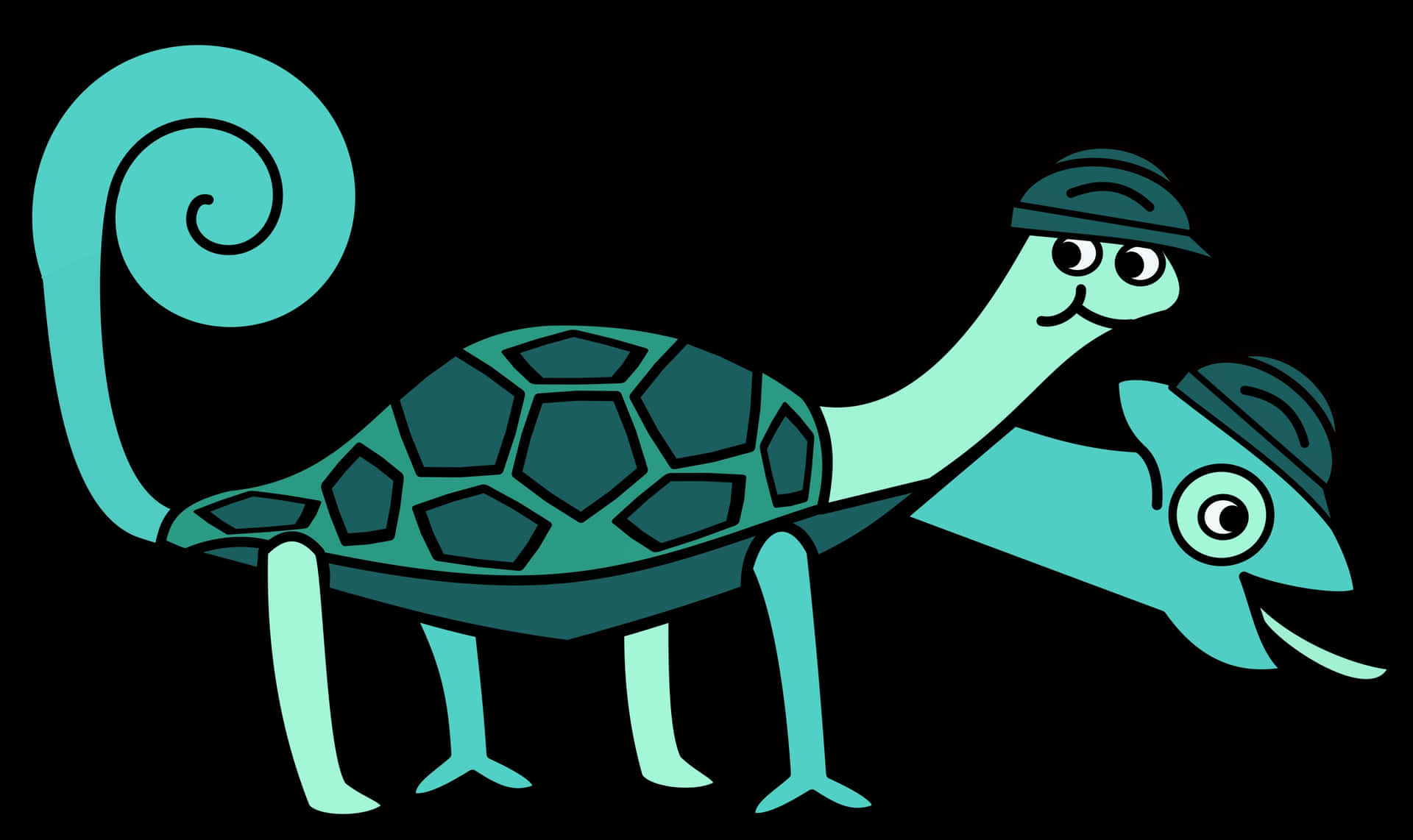 Cartoon Turtle Duck Hybrid Wallpaper