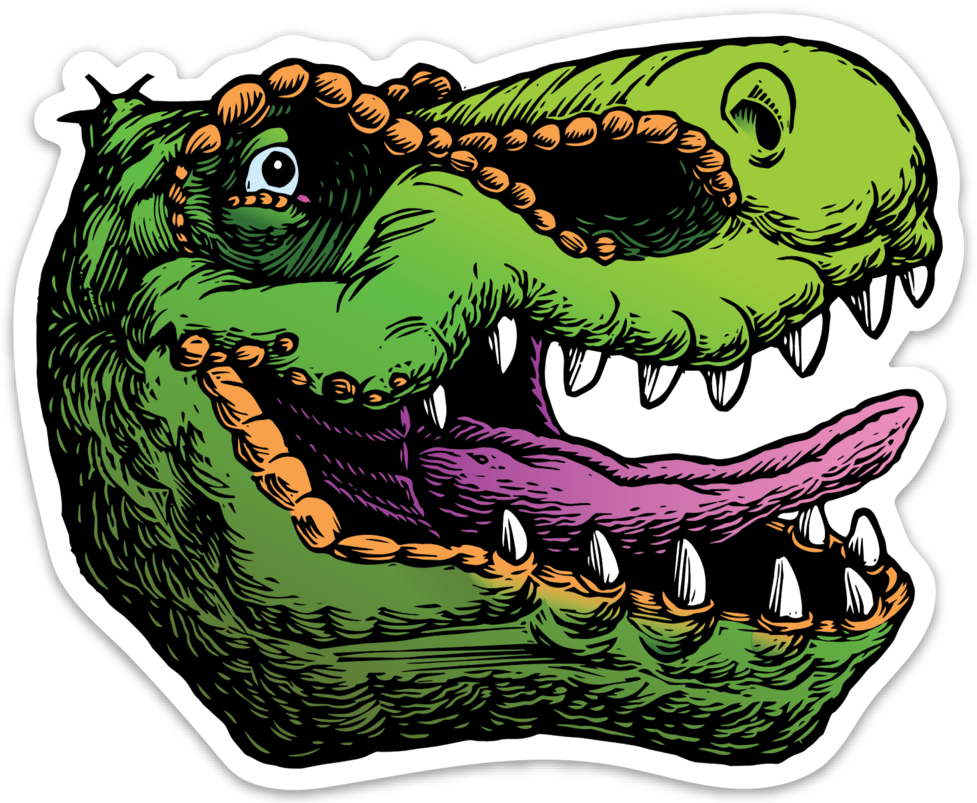 Cartoon Tyrannosaurus Rex Head PNG