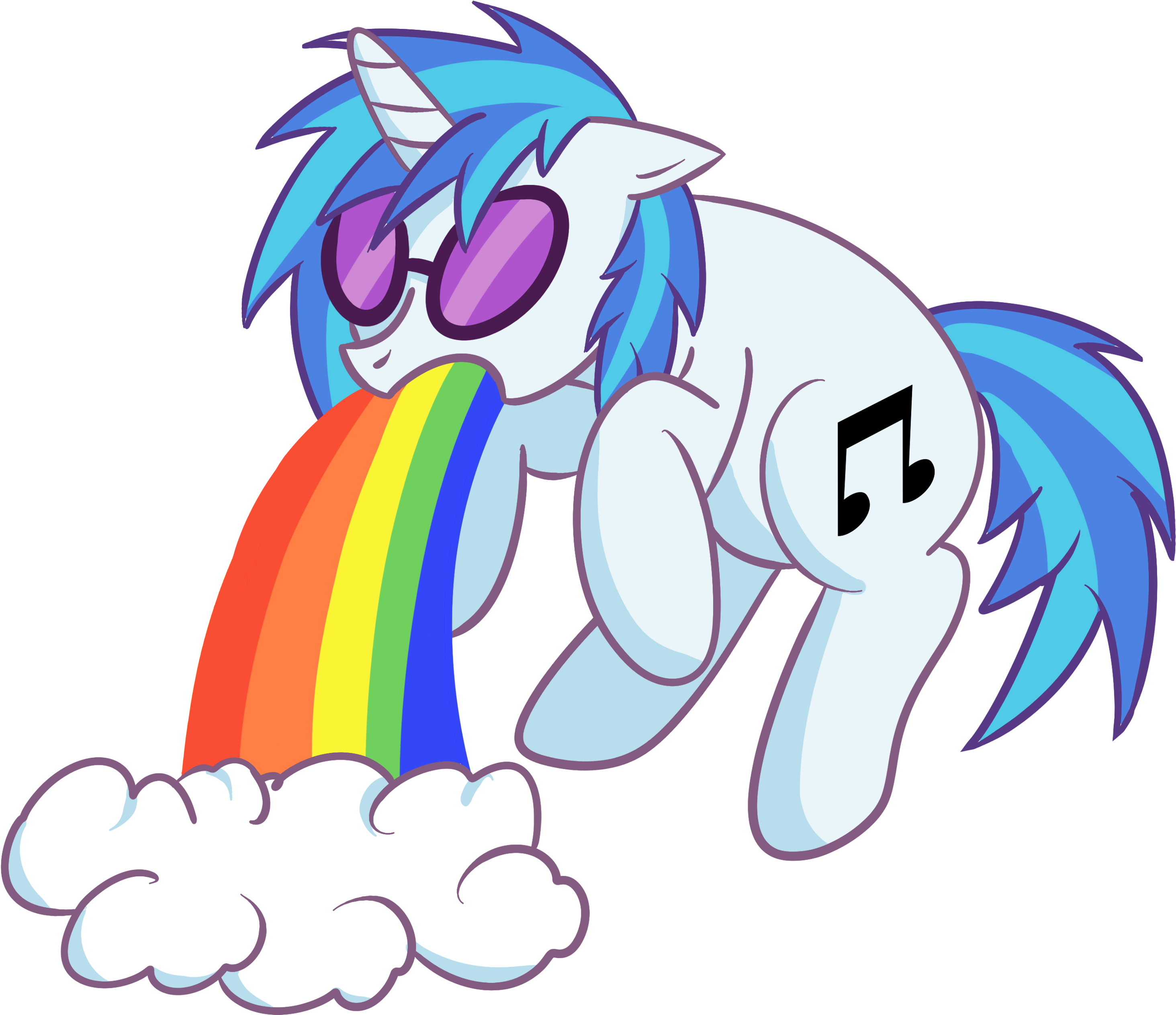 Download Cartoon Unicorn Rainbow Vomit | Wallpapers.com