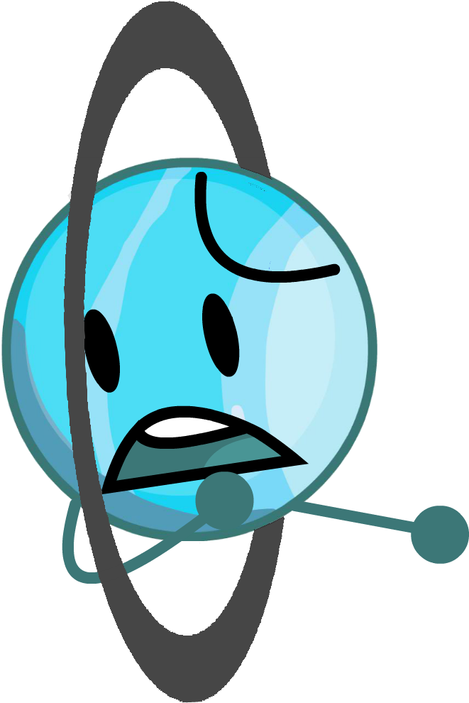 Cartoon Uranus Character PNG