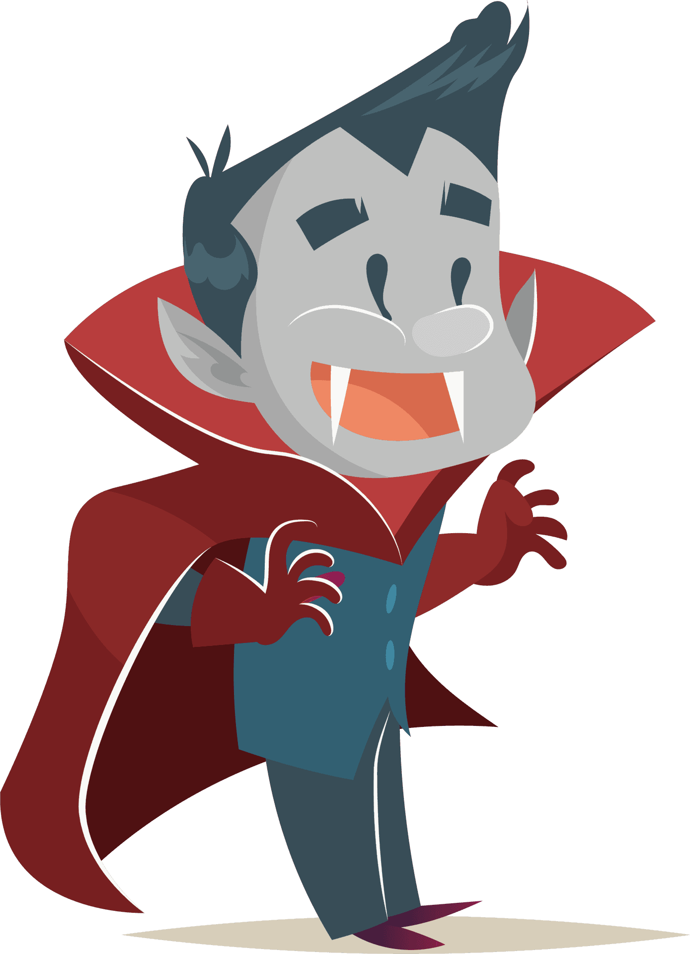 Cartoon Vampire Character PNG