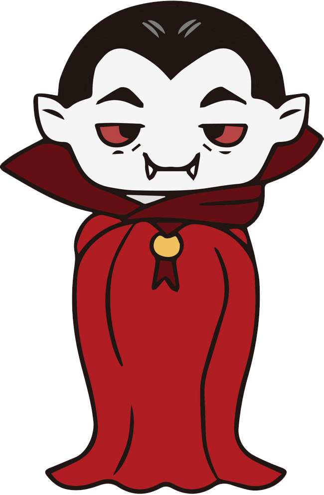 Cartoon Vampire Character PNG