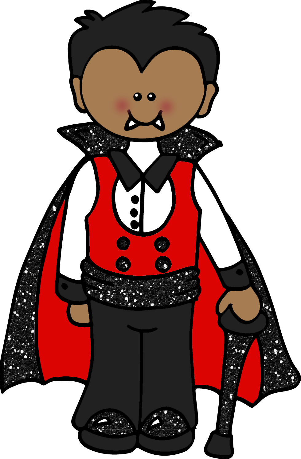 Cartoon Vampire Character PNG