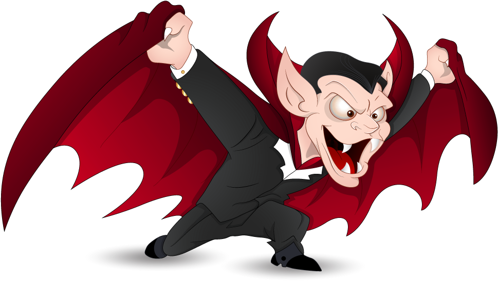 Cartoon Vampire Sneaking PNG