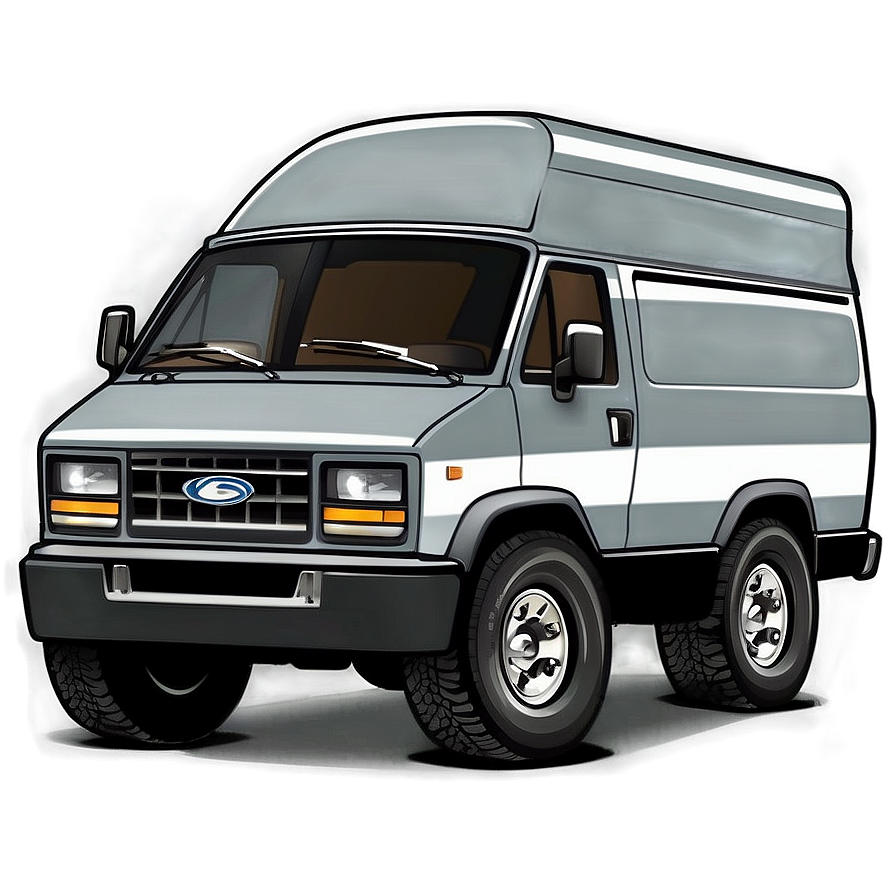 Cartoon Van Drawing Png 06202024 PNG