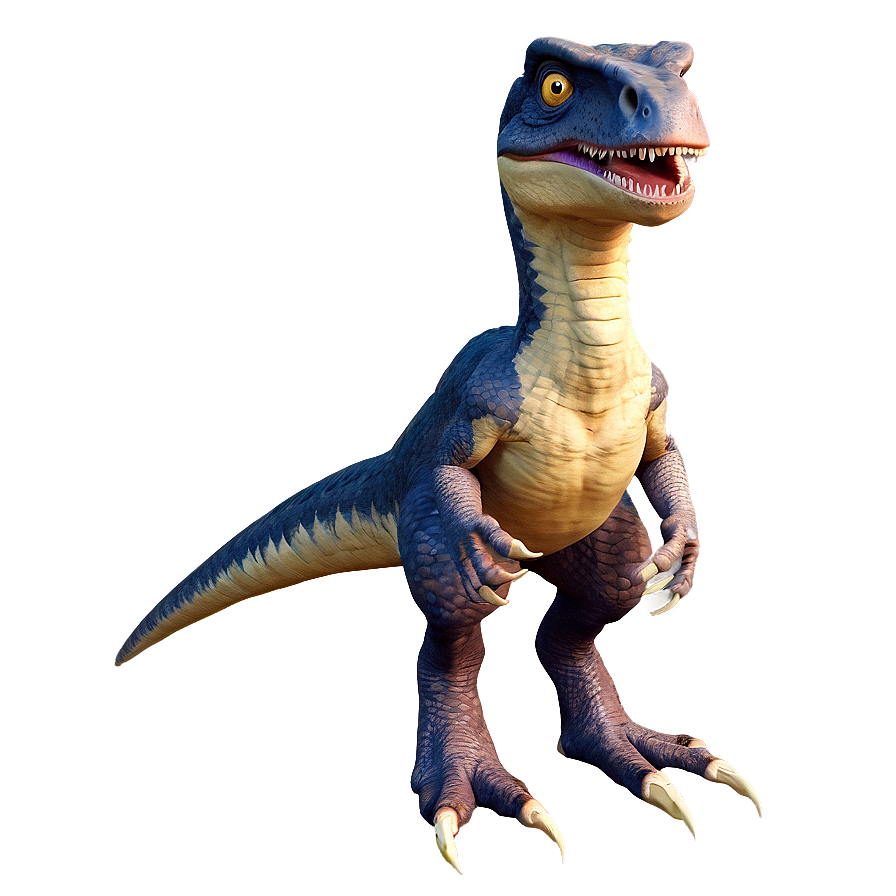 Cartoon Velociraptor Character Png Hck PNG