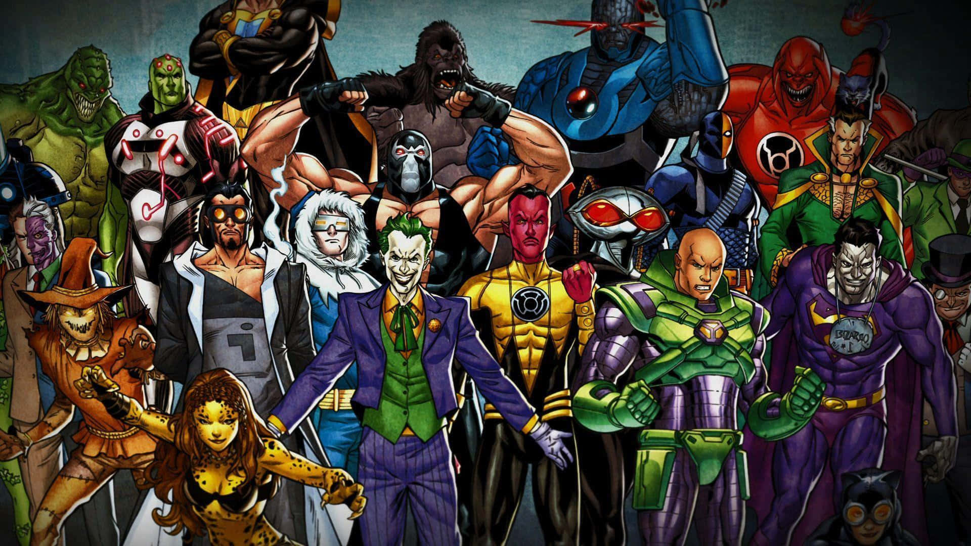 Cartoon Villains – The Ultimate Powerhouse of Evil Wallpaper