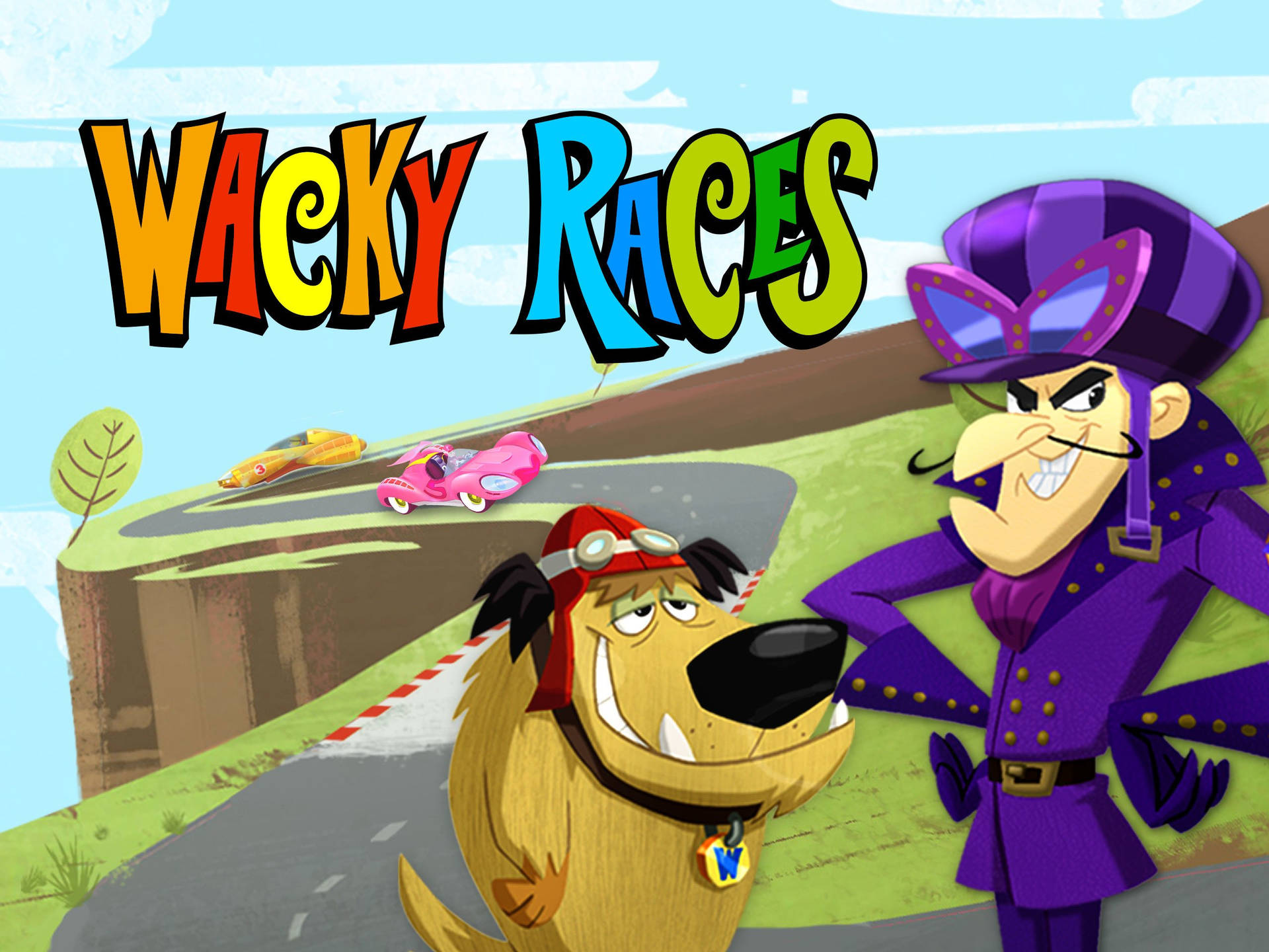 Cartoon Wacky Races Muttley And Dastardly Wallpaper