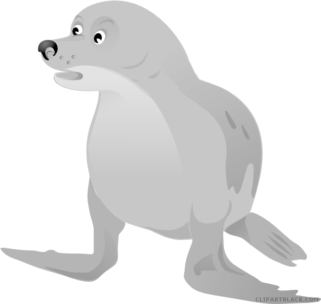 Cartoon Walrus Illustration PNG