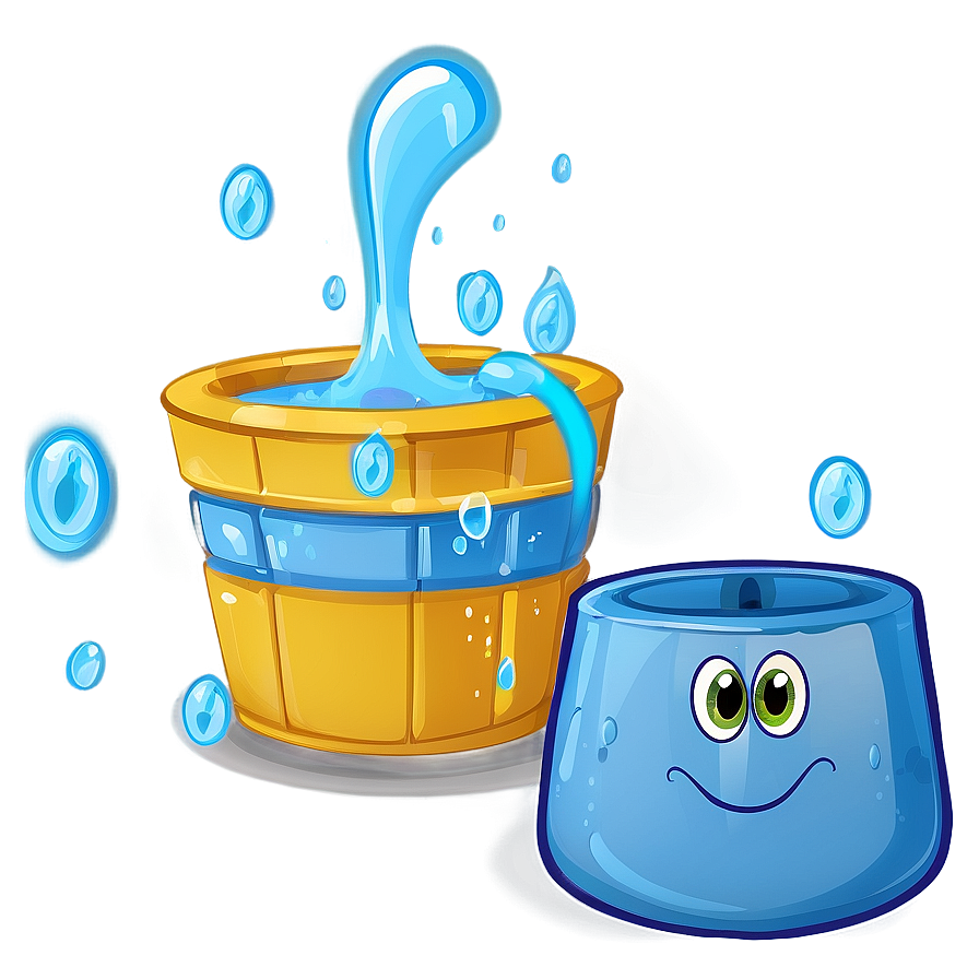 Cartoon Water Bucket Png Bks PNG