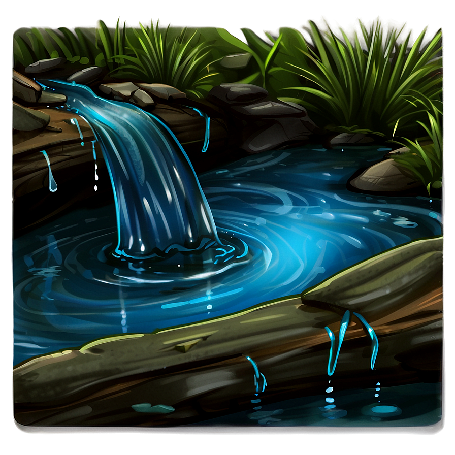 Cartoon Water Stream Png 36 PNG