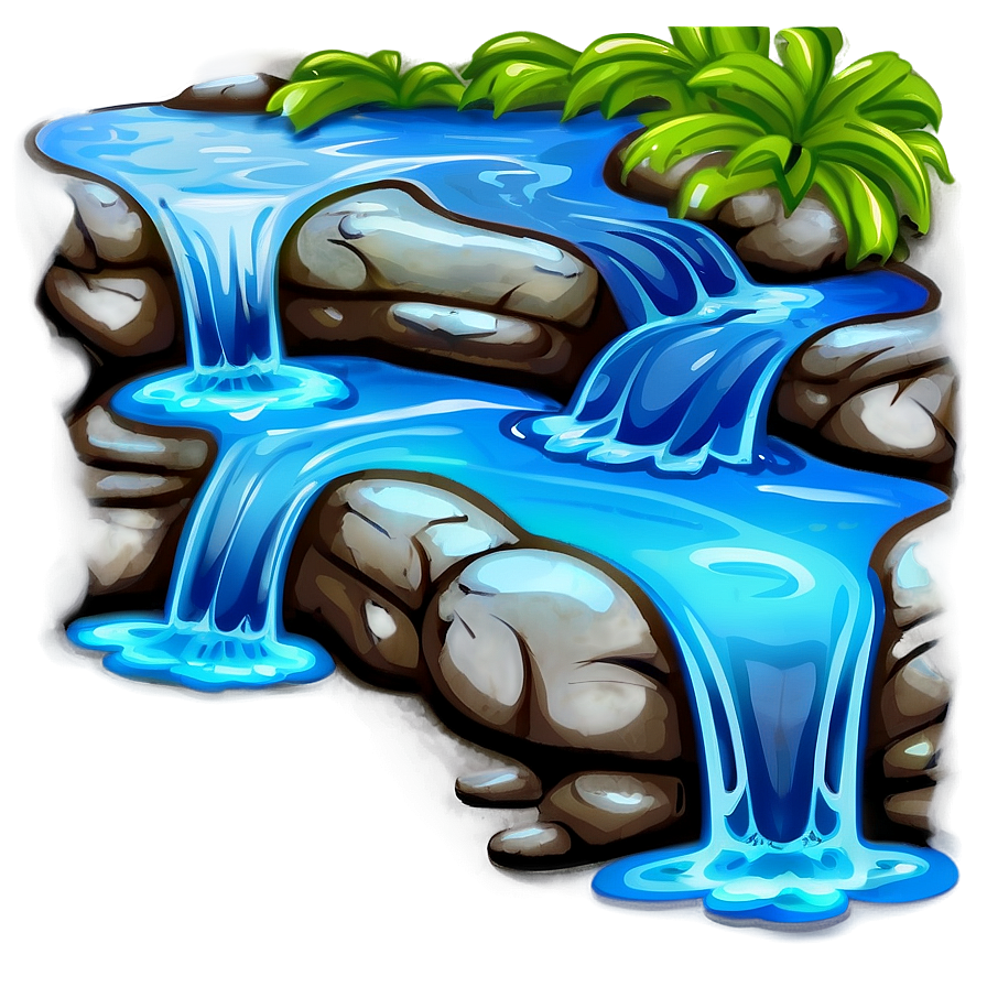 Cartoon Water Stream Png 47 PNG