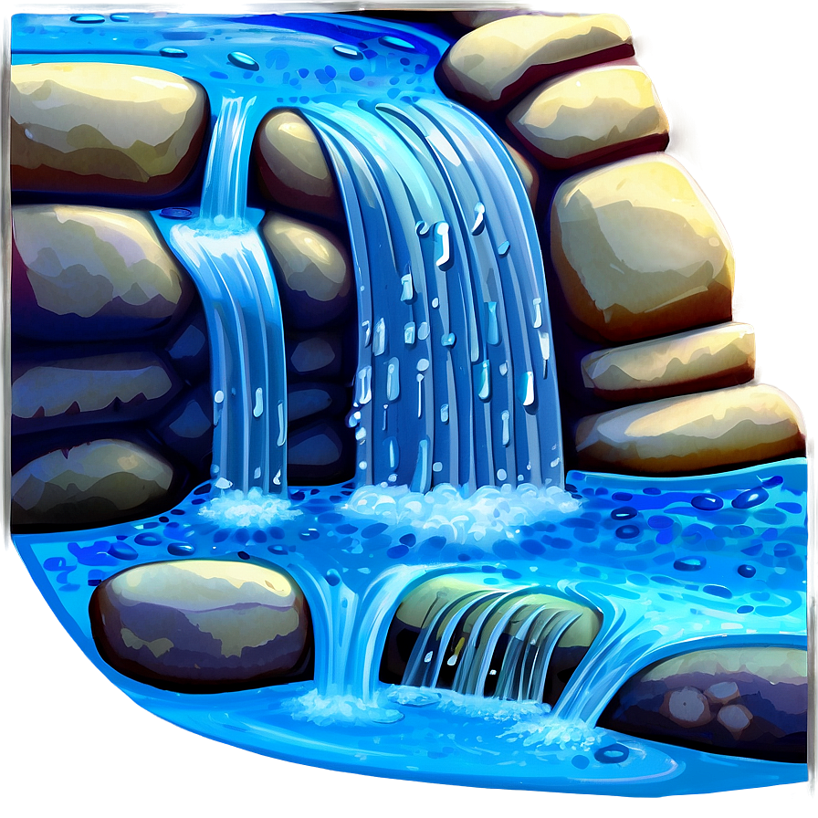 Cartoon Water Stream Png 59 PNG