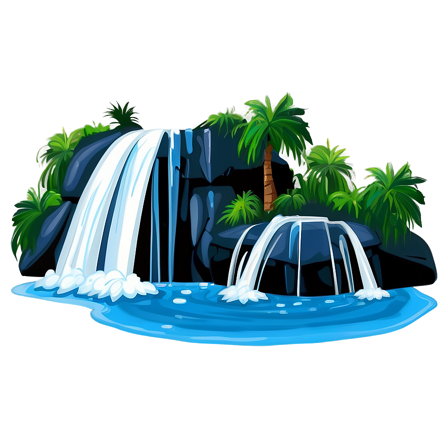 Cartoon Waterfall Scene Png 39 PNG