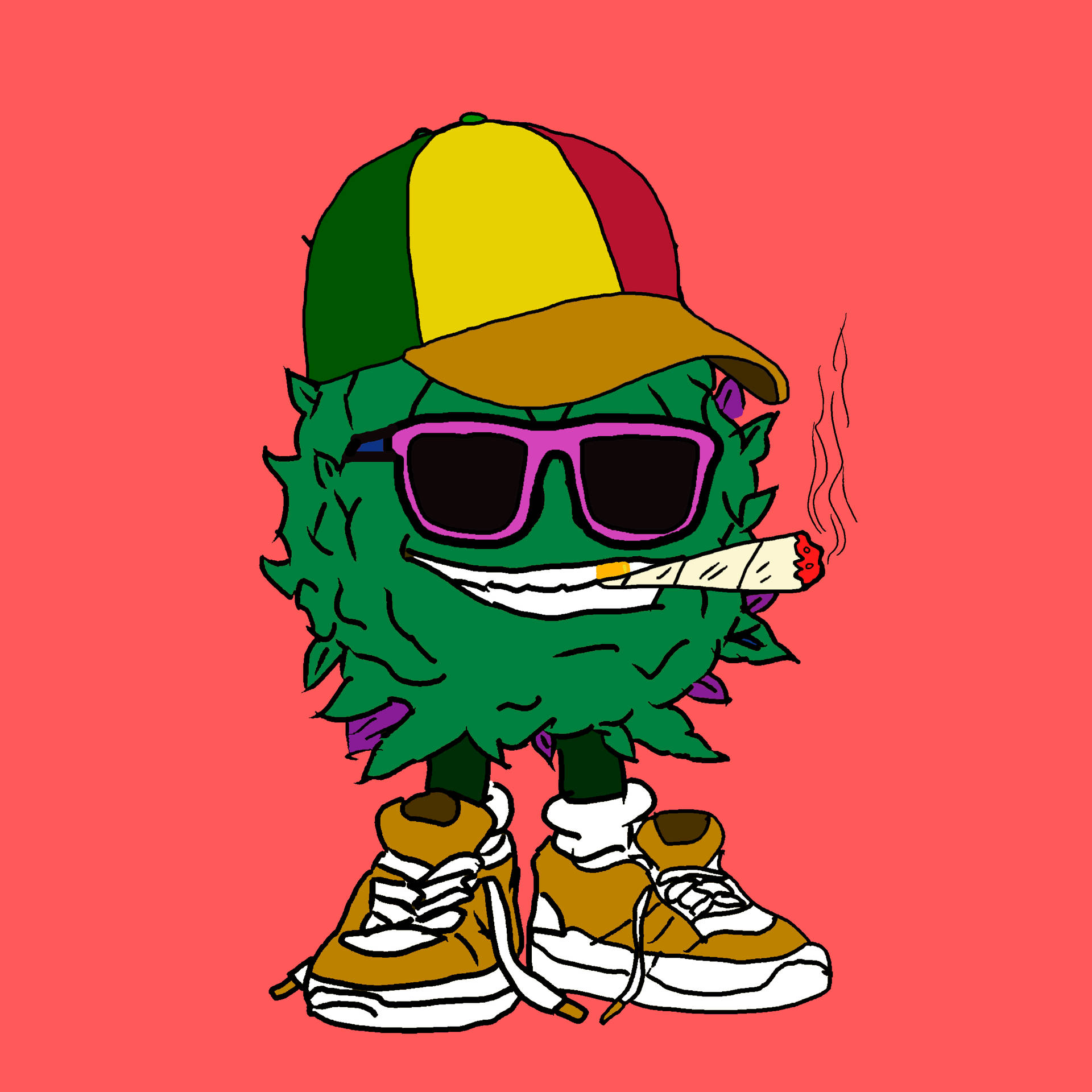 Cartoon Ball Weed Picture