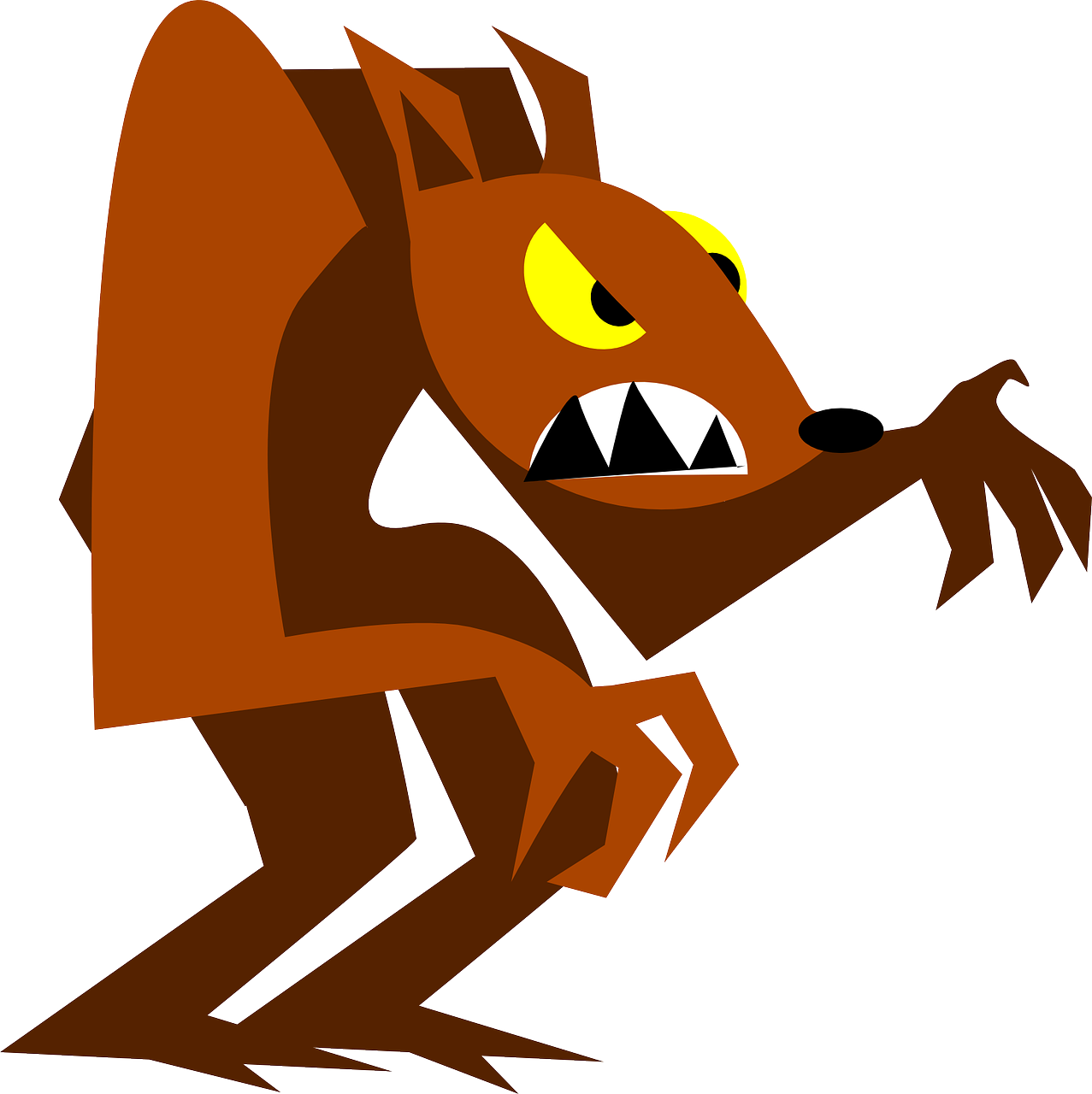 Cartoon Werewolf Graphic PNG