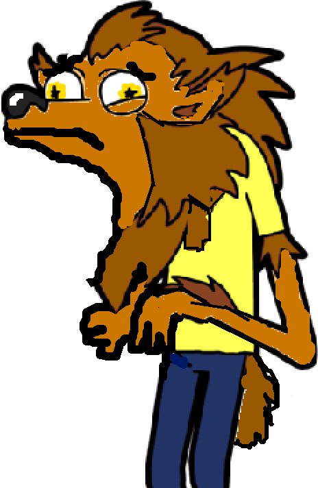 Cartoon Werewolf Standing PNG