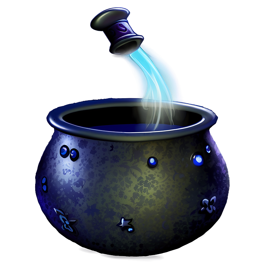 Download Cartoon Witch Cauldron Png Fbq 