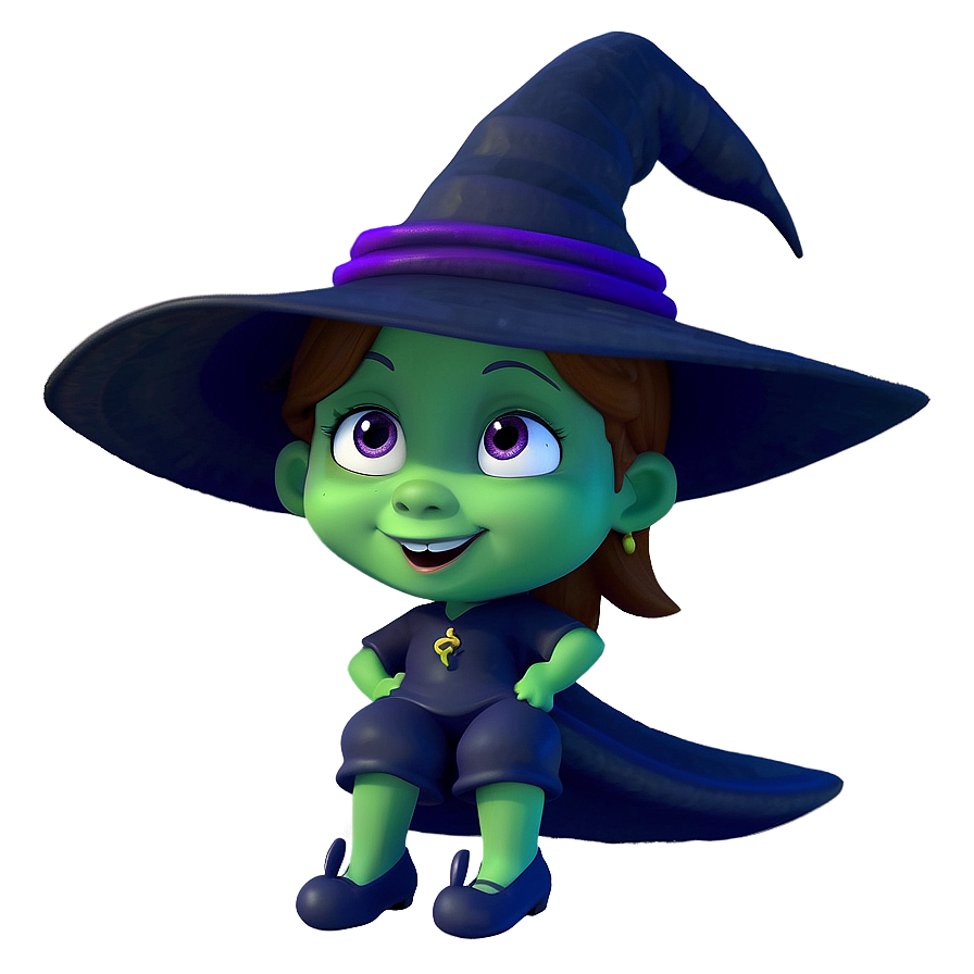 Cartoon Witch Character Png 05062024 PNG