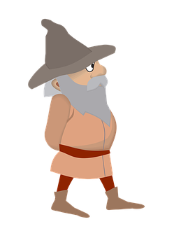Cartoon Wizard Character PNG
