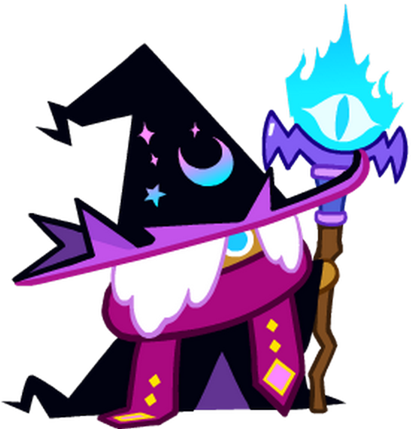 Cartoon Wizardwith Blue Flame Staff.png PNG