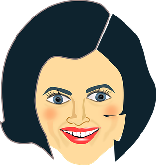 Cartoon Woman Portrait PNG