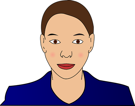 Cartoon Woman Portrait PNG