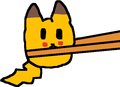 Cartoon Yellow Cat Peeking PNG