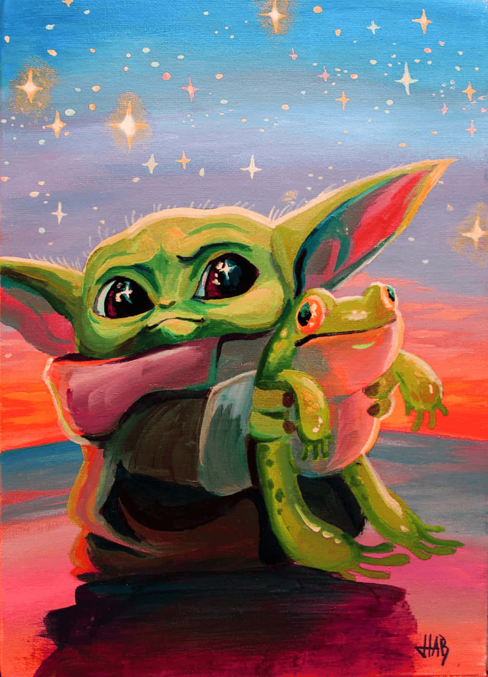 Cartoon Yoda All Wise Wallpaper
