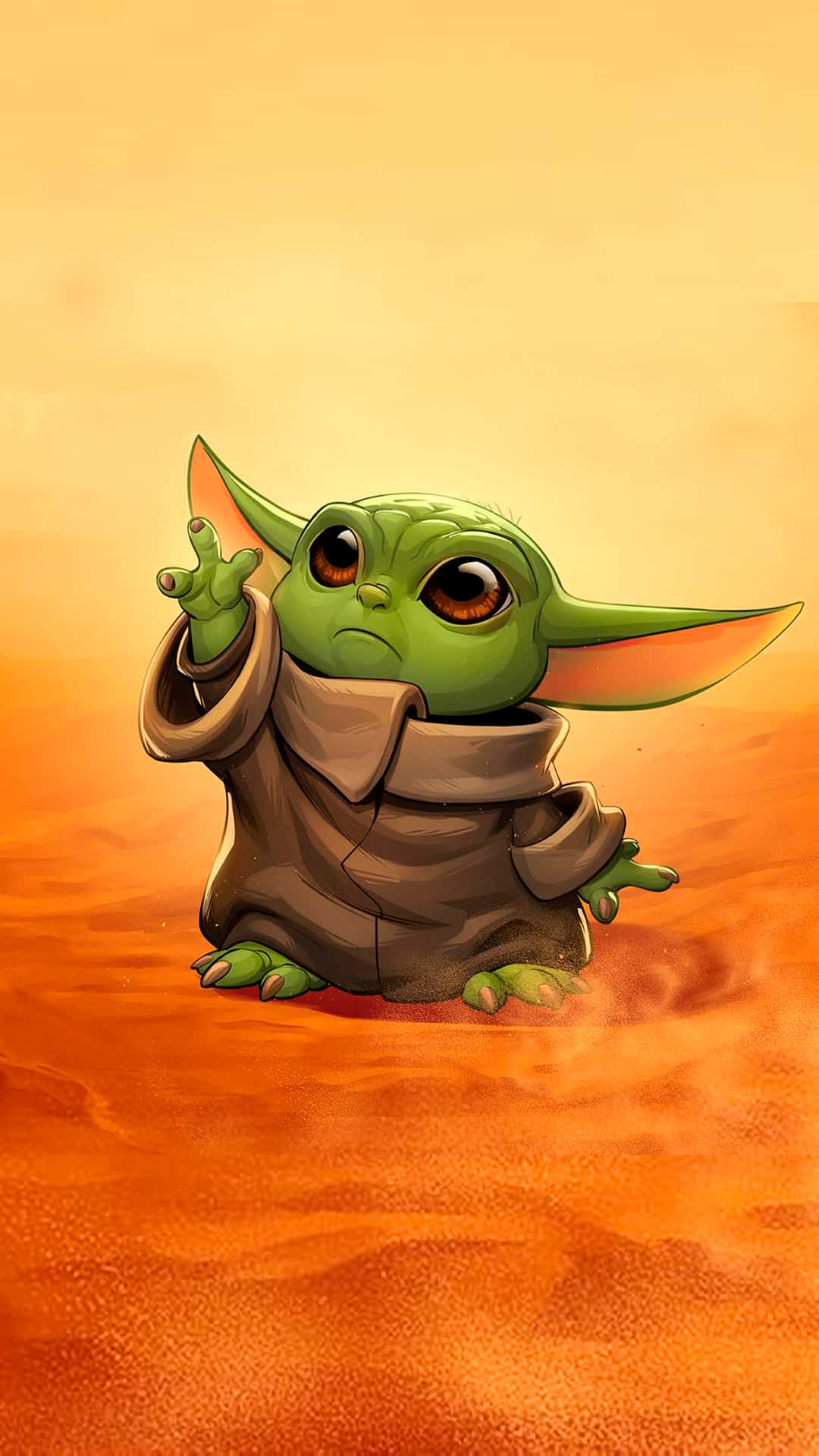 Jedi-mästaren Yoda, Må Kraften Vara Med Dig. Wallpaper