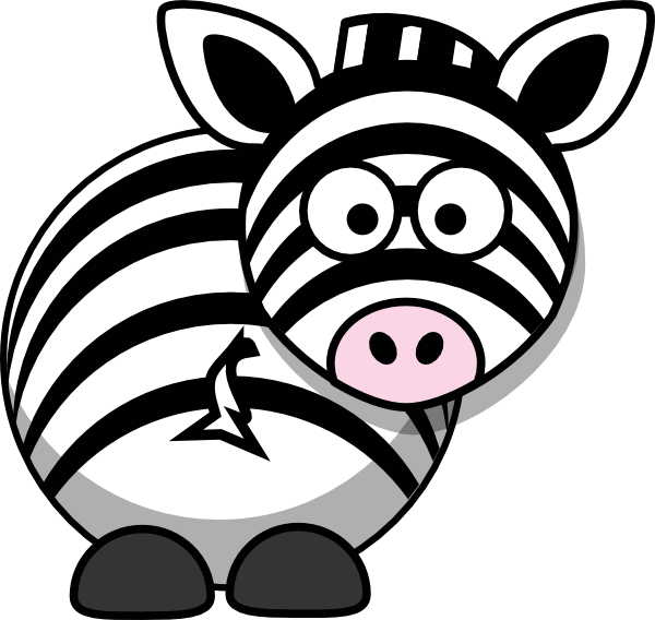 Cartoon Zebra Illustration PNG