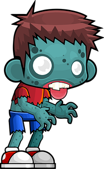 Cartoon Zombie Boy Illustration PNG
