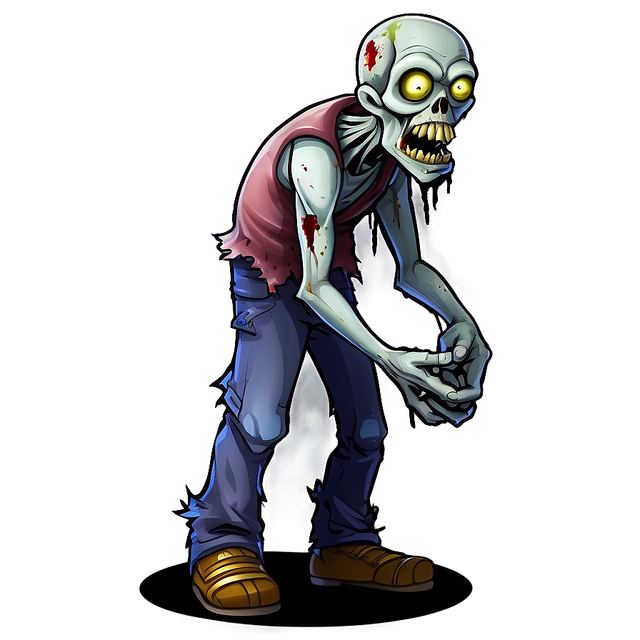 Download Cartoon Zombie Character Png Lhj21 | Wallpapers.com