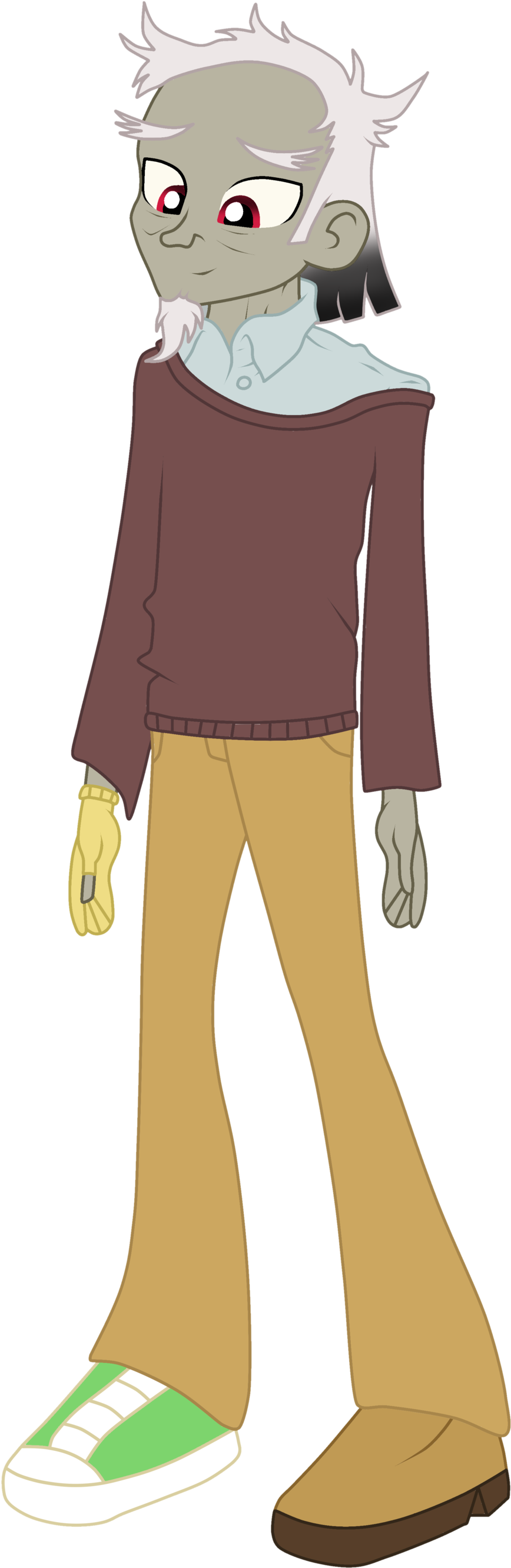 Cartoon Zombie Character Standing PNG