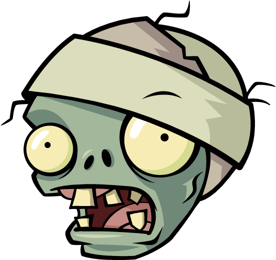 Download Cartoon Zombie Head Illustration | Wallpapers.com