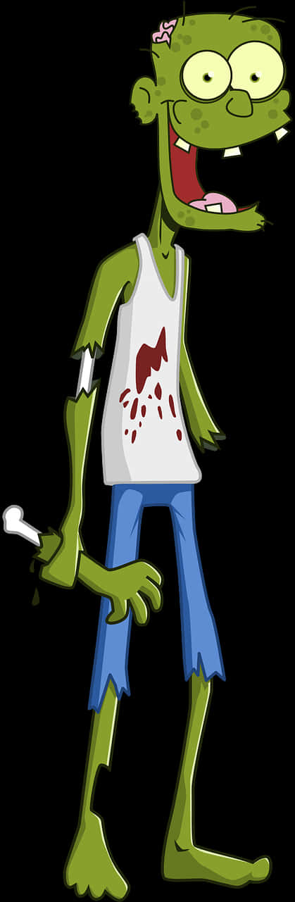 Cartoon Zombie Standing PNG