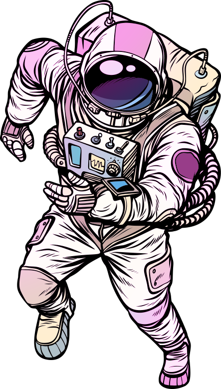 Cartoon_ Astronaut_ Floating.png PNG