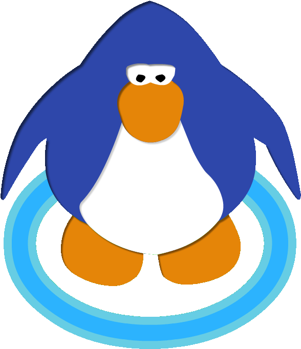 Cartoon_ Blue_ Penguin_ Vector PNG