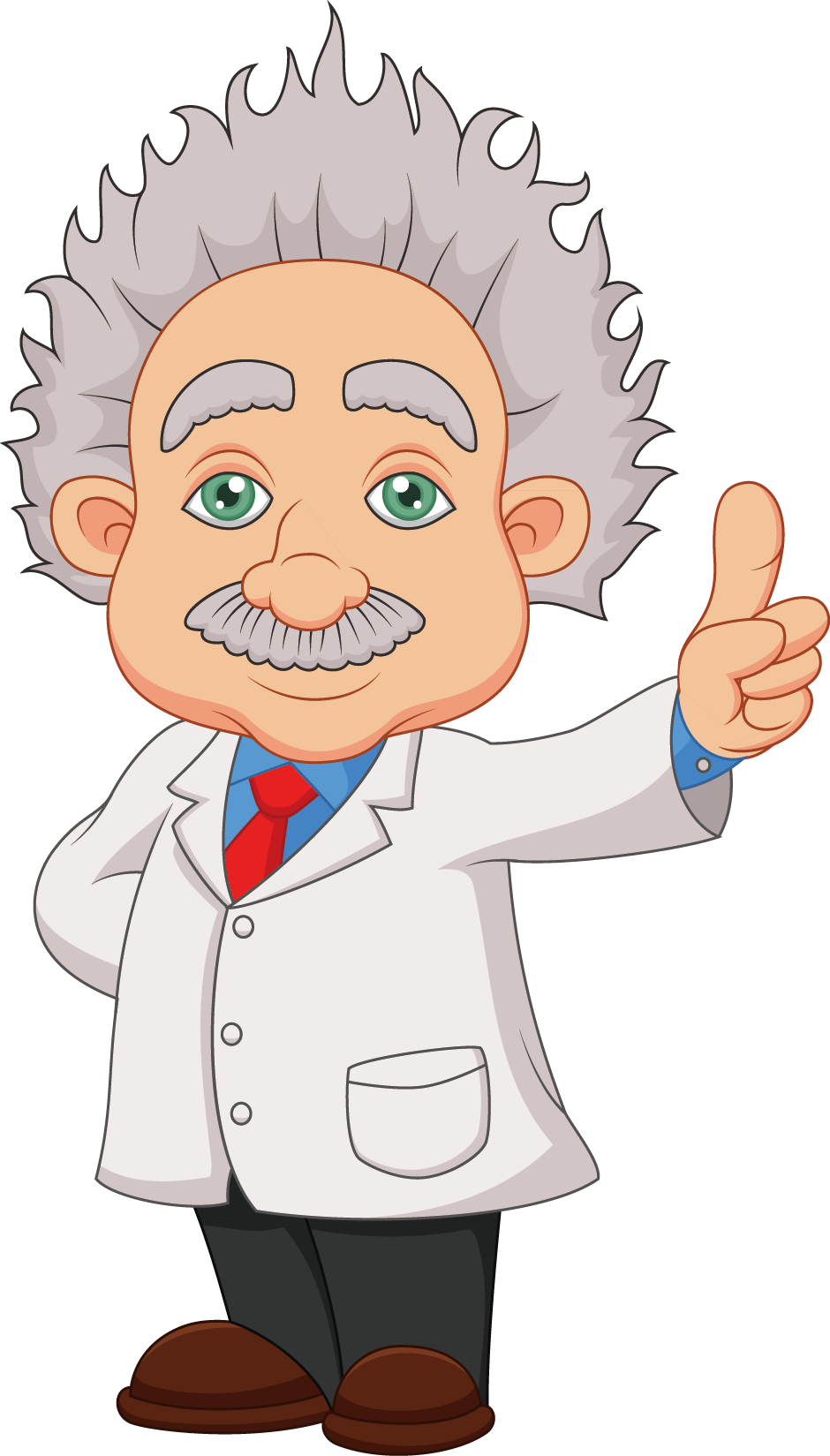 Cartoon_ Einstein_ Thumbs_ Up PNG