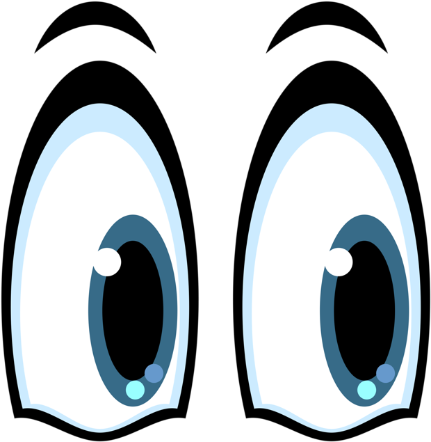 Cartoon_ Eyes_ Vector_ Illustration PNG