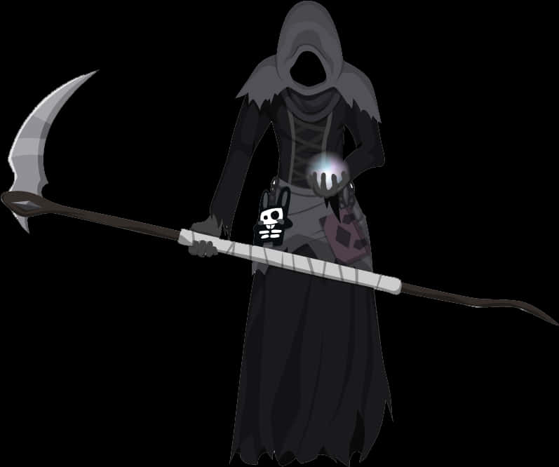 Cartoon_ Grim_ Reaper_with_ Scythe PNG